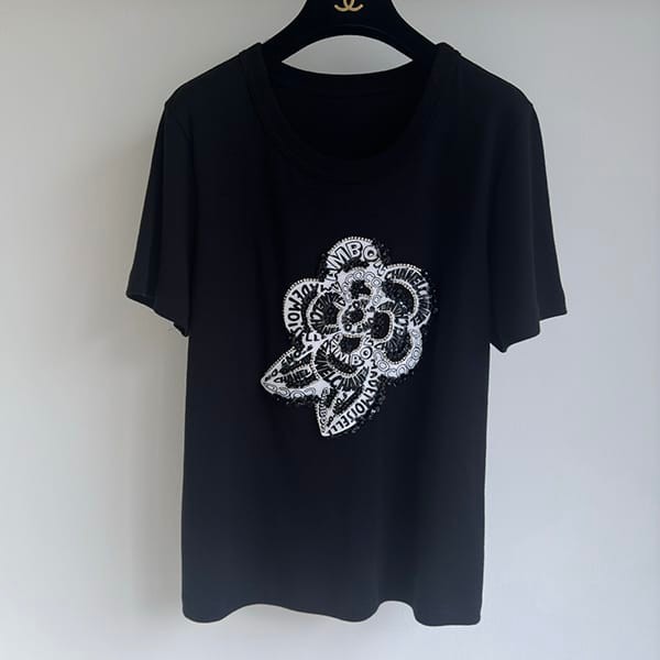売上総額１位！シャネル n級品 Tシャツ エンブロイダリー 2色 shq60127